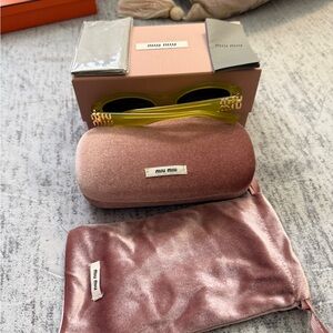 ‼️SOLD‼️Miu Miu ANANAS OPAL DARK BROWN SUNGLASSES ‼️SOLD‼️